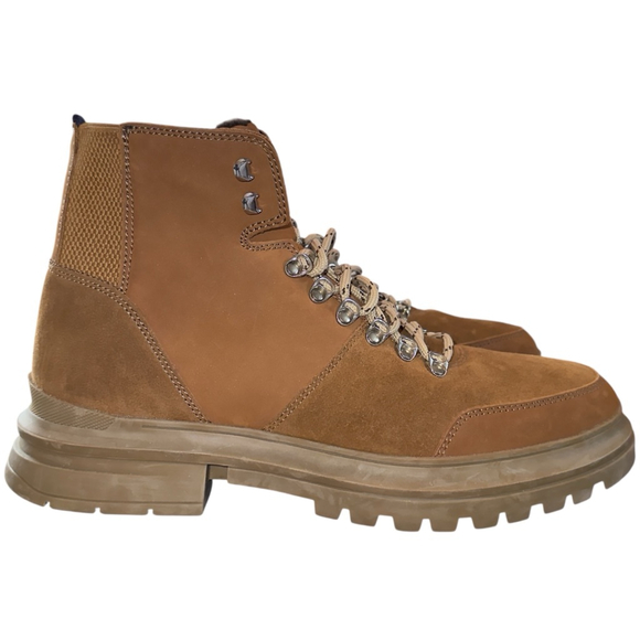 Kurt Geiger Mens 44.5 Viper Combat Boot Suede Leather Lace-Up Boots 11.5 NWOT - Picture 1 of 8